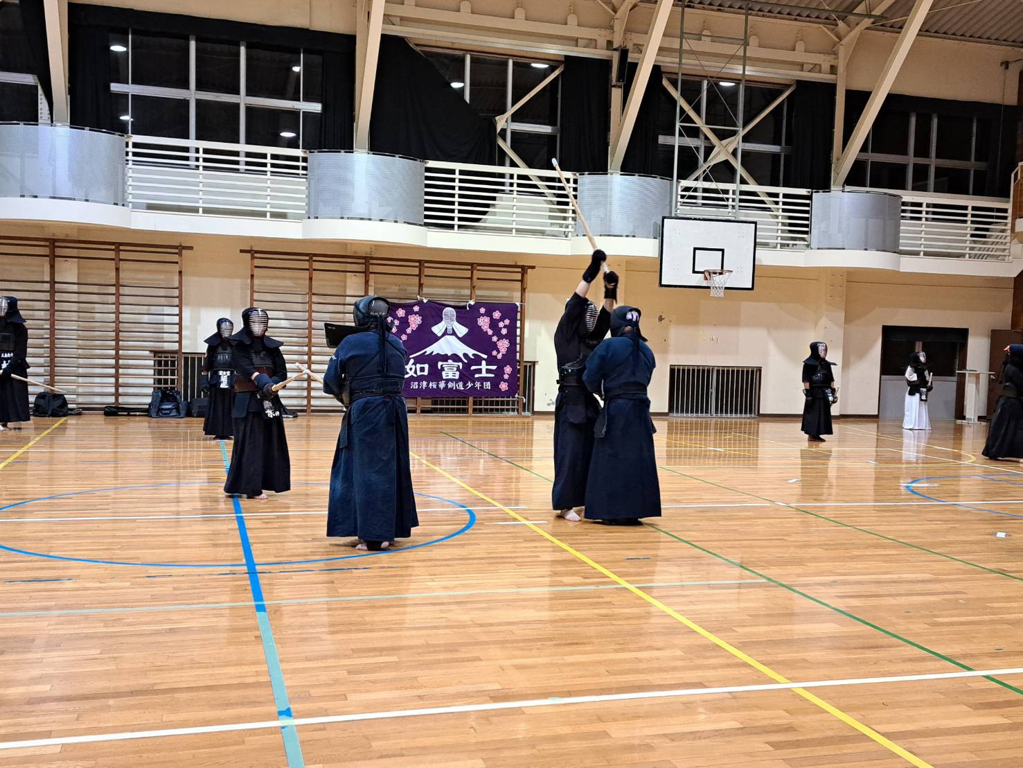 道場での稽古風景