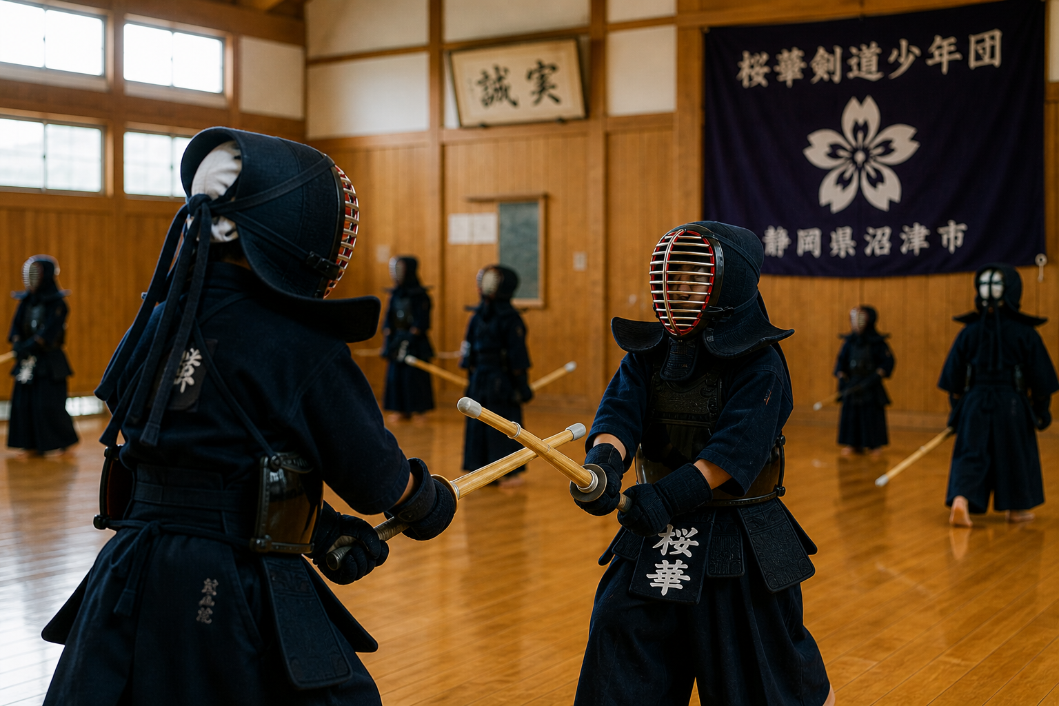 道場での稽古風景