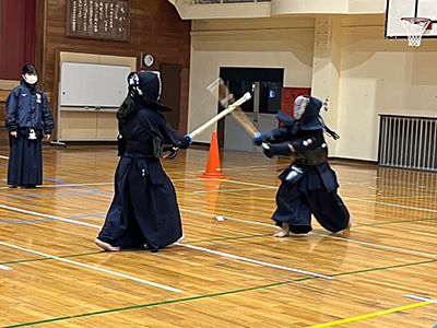 道場での稽古風景